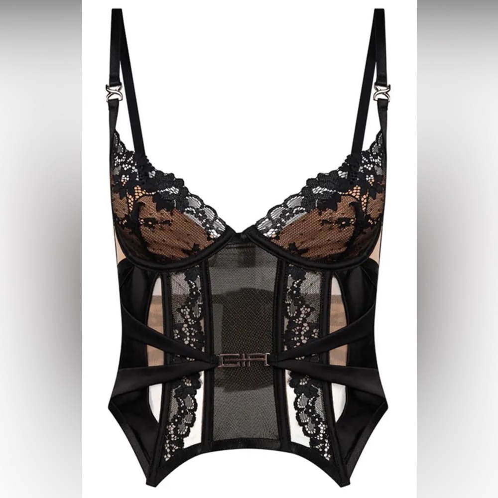 Black IAMGIA Lace Bustier